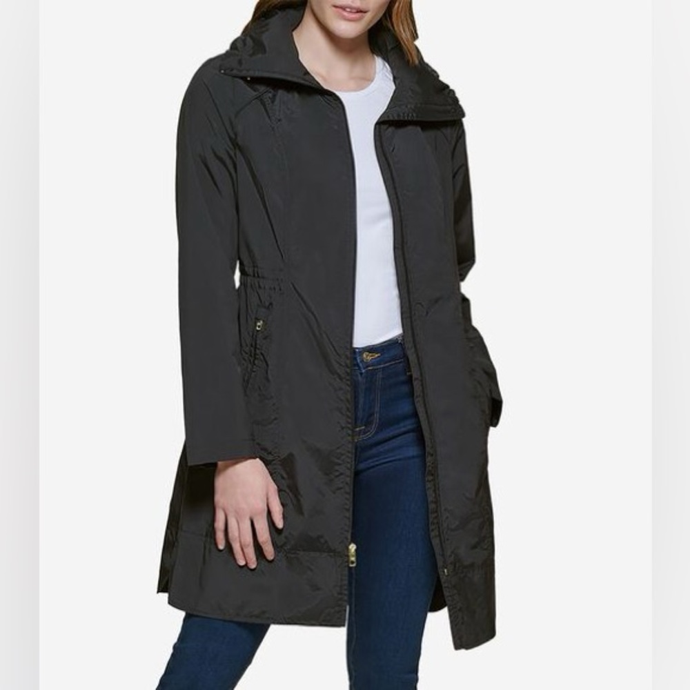 Cole Haan Women’s Medium Raincoat in Plum